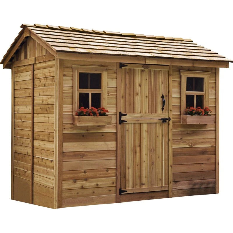 Cabana 9 ft. W x 6 ft. D Wooden Storage Shed