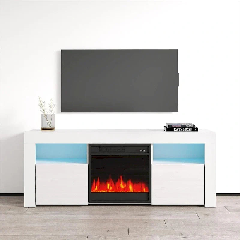Copper Grove Qorasuv 58-Inch Electric Fireplace TV Stand
