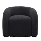 360 Swivel Accent Chair for Living Room, Boucle Barrel Armchair Single Sofa Chair Reading Chair, Sage Green