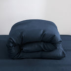 100% Pure Linen Duvet Cover with Button Closure and Corner Ties Soft & Breathable - Natural Full/Queen