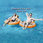 Round Floating Ring Hammock - Heavy Duty Inflatable Raft