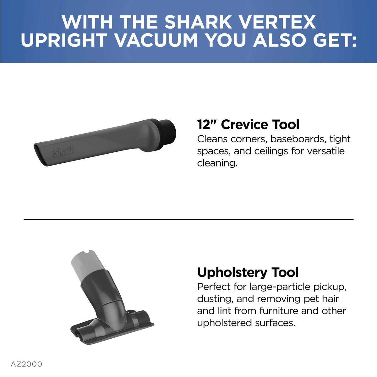 Shark? Vertex Duoclean? Powerfin Upright Vacuum Powered Lift - Away?, Self - Cleaning Brushroll, AZ2000