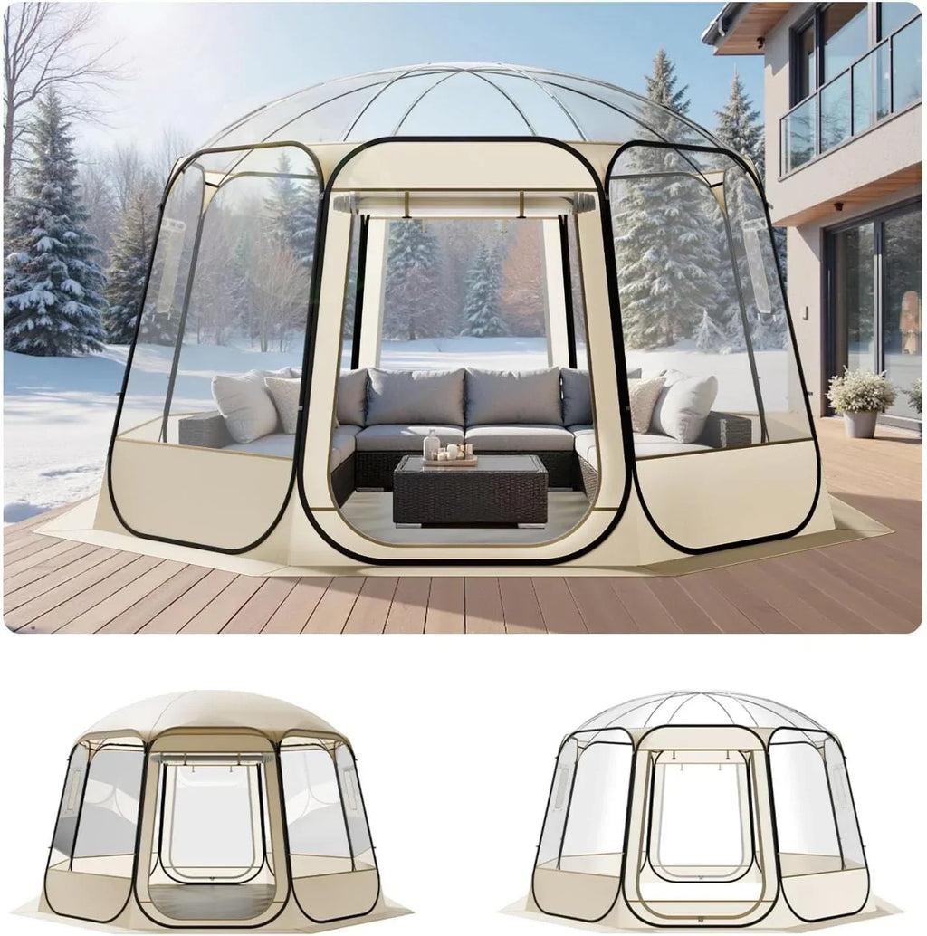 VEVOR Pop up Sports Tent, 8 Sizes Optional Clear Bubble Tent for 1-6 Person