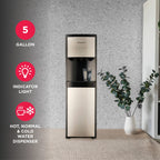 Frigidaire, 5 Gallon Bottom Loading Hot and Cold Water Dispenser EFWC505, Stainless Steel