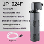3-in-1 Fish Tank Aquarium Internal Filter Pump – Submersible Water Filter Oxygen Pump