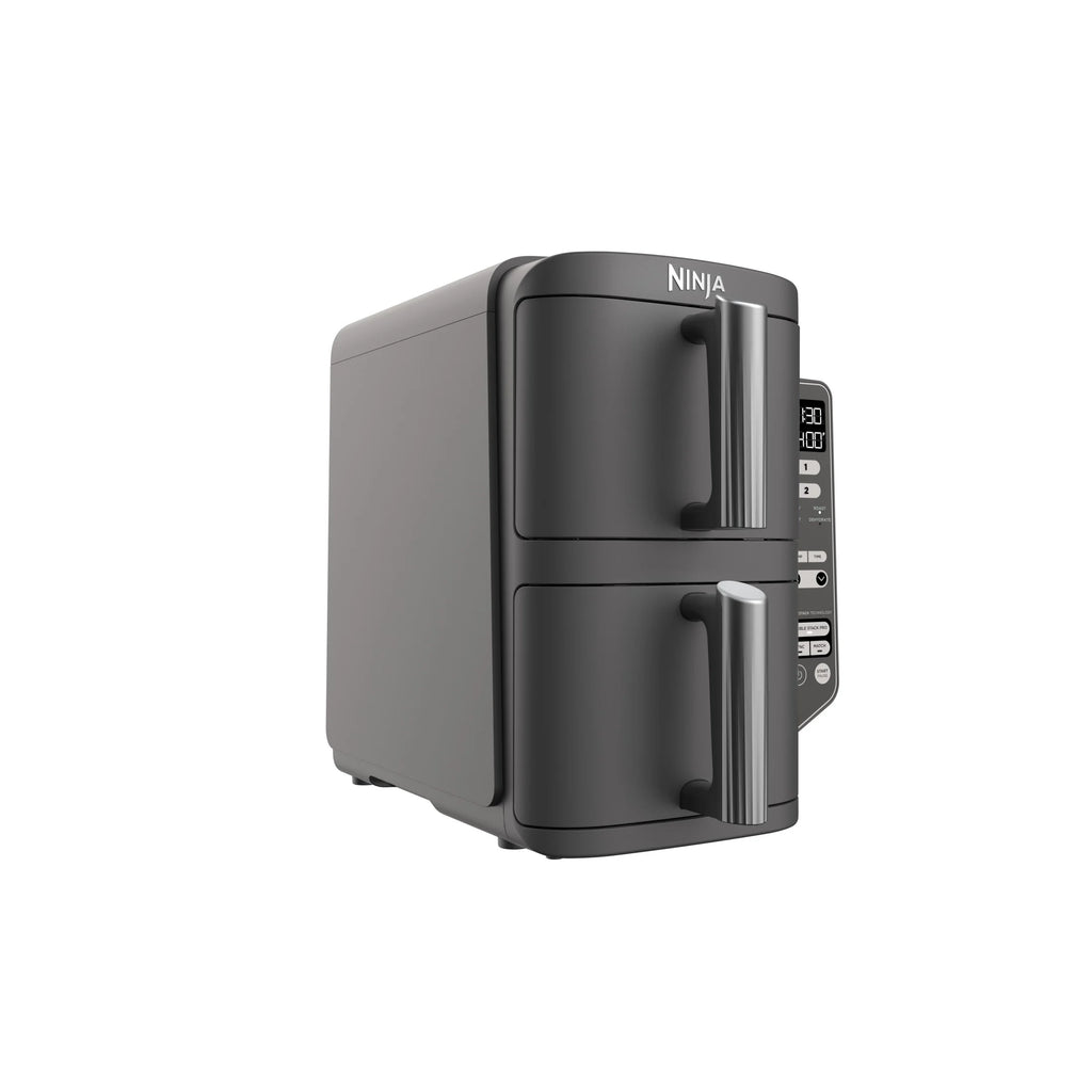 Ninja Doublestack XL 2 - Basket Air Fryer, Doublestack Technology Cooks 4 Foods at Once, Space Saving Design, 10 QT, 4 - in - 1, Smart Finish & Match Cook, SL400