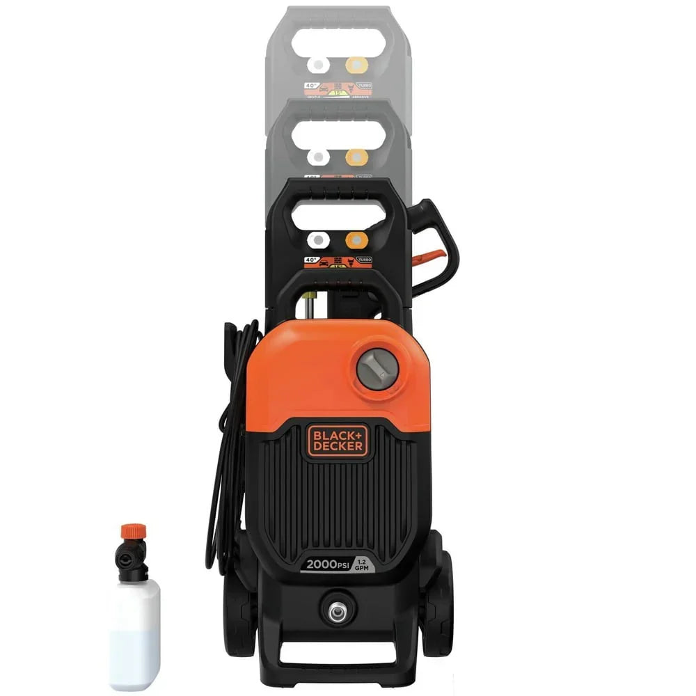 Black & Decker BEPW2000 2000 max PSI 1.2 GPM Corded Cold Water Pressure Washer