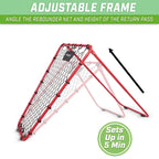 Basketball Rebounder with Adjustable Frame