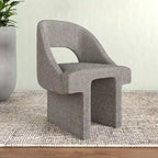 Modern Elegant Boucle Upholstered Accent Chair with MDF Wood Frame for Home Office, Living Room, and Bedroom