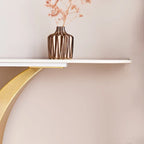 Contemporary Console Table with Elegant Design, Metal Frame, and Adjustable Foot Pads for Entryway