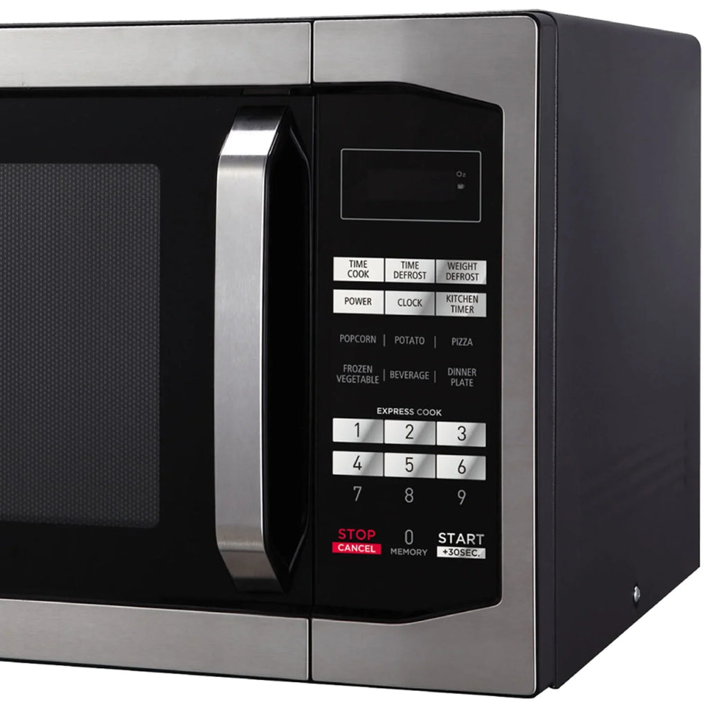 Magic Chef 1.6 Cu. ft. 1100W Countertop Microwave Oven with Push-Button Door in Black, New