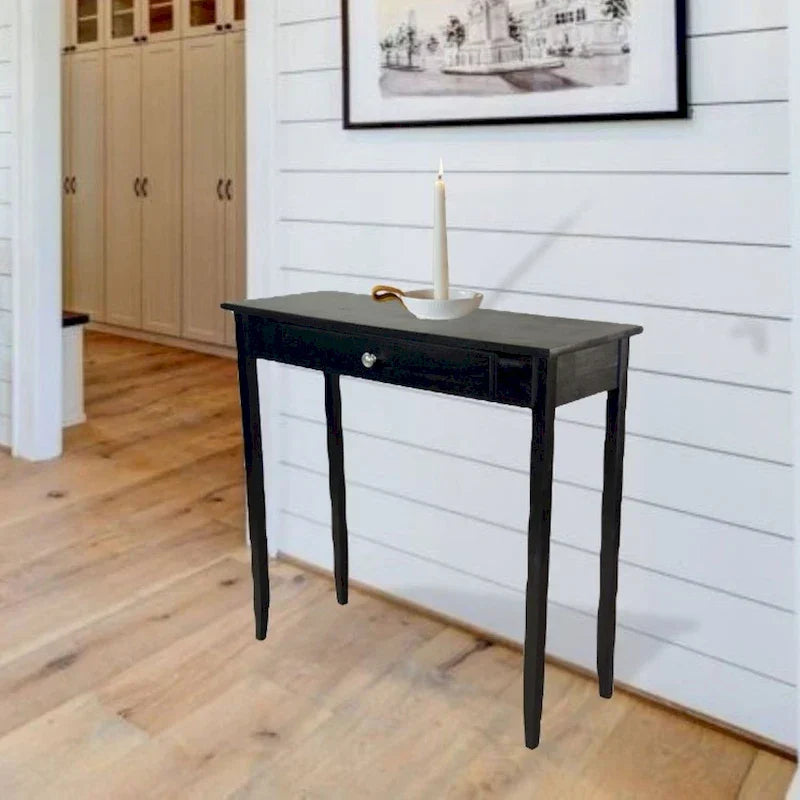 Porch & Den Holly Hill Solid Acacia Console Table with 1 Drawer
