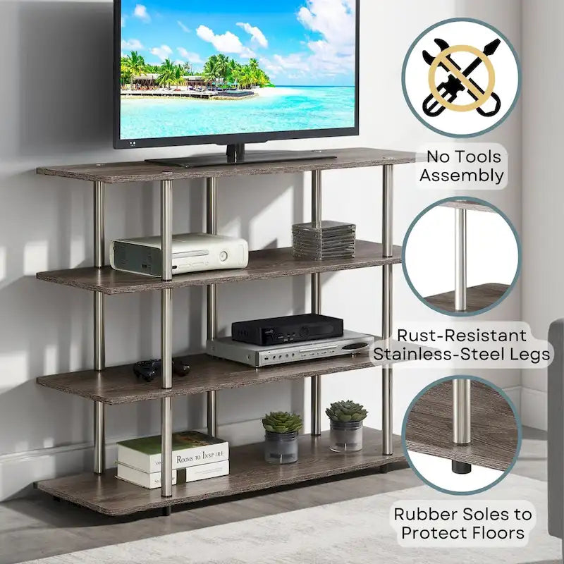 Convenience Concepts Designs2Go XL 55-Inch Highboy 4-Tier Television Stand