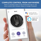 Shark IQ Robot Vacuum with XL Self - Empty Base, Home Mapping, Self - Cleaning Brushroll, Wi - Fi, RV1000AE
