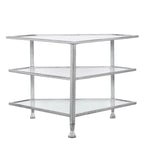 SEI Furniture Jensen Metal Corner TV Stand for Screens up to 33.25 inches