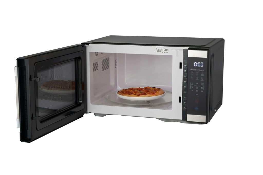 Hamilton Beach 1.1 cu ft Countertop Microwave Oven in Stainless Steel