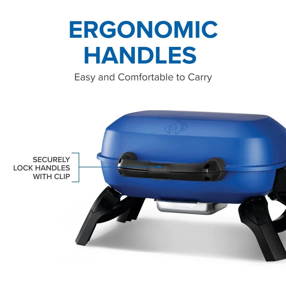 Napoleon Travelq 240 1 - Burner Portable Propane Gas Grill in Blue