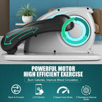 Under Desk Elliptical, Electric Ellipse Leg Exerciser While Sitting for Seniors Adults, Quiet Portable Motorized Seated Foot Pedal Exerciser with Remote Control for Home Office Use