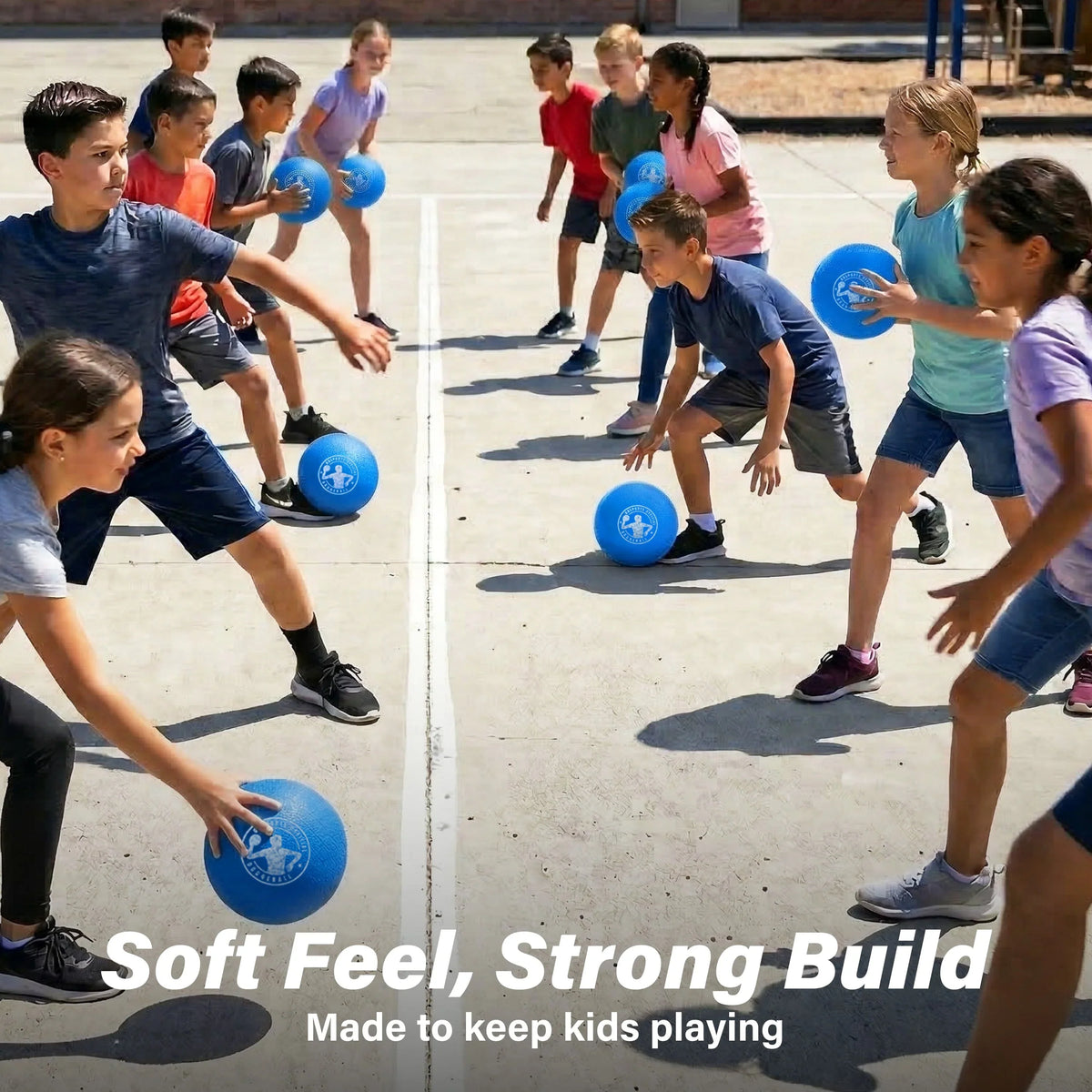 7" No-Sting Air Touch Dodgeballs, 6-pk | Blue