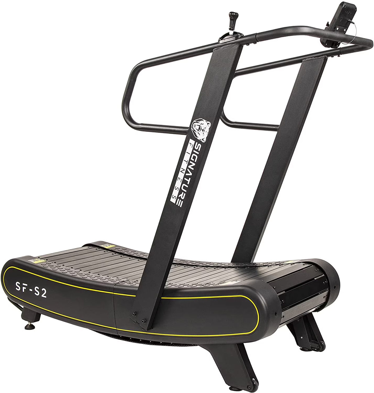 Signature Fitness SF - S2 Sprint Demon - Motorless Curved Sprint Treadmill with Adjustable Levels of Resistance - 300 lb Capacity