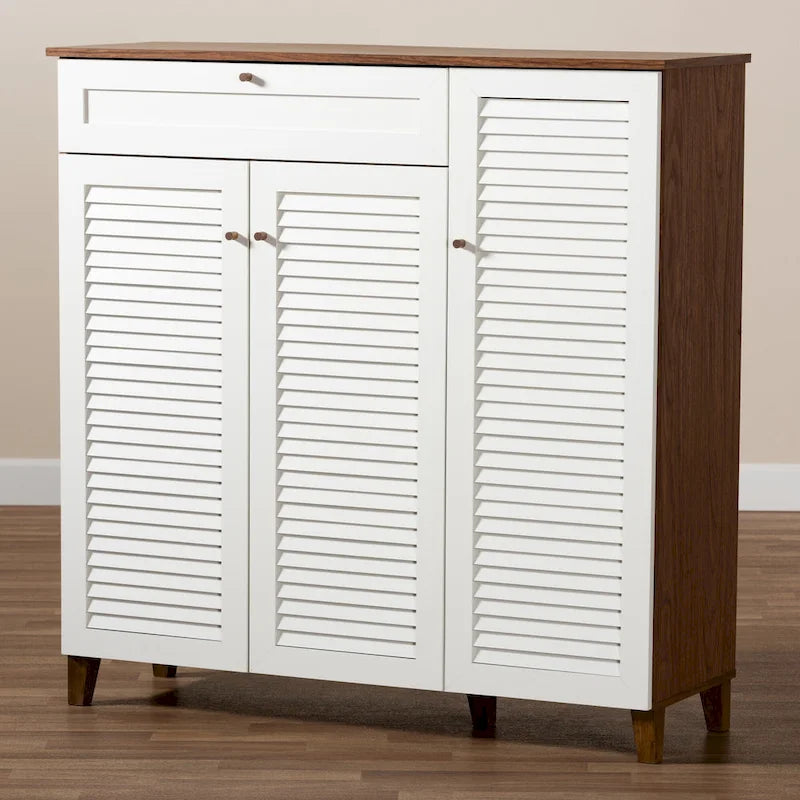 Carson Carrington Agnew Modern 11-Shelf Shoe Storage Cabinet