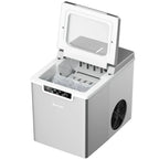 Costway Ice Maker Machine Countertop 26Lbs/24H Portable W/Scoop & Basket Silver