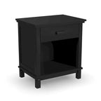 Homestyles Oak Park Black Wood Queen Bed and Nightstand Set - 2 Pieces