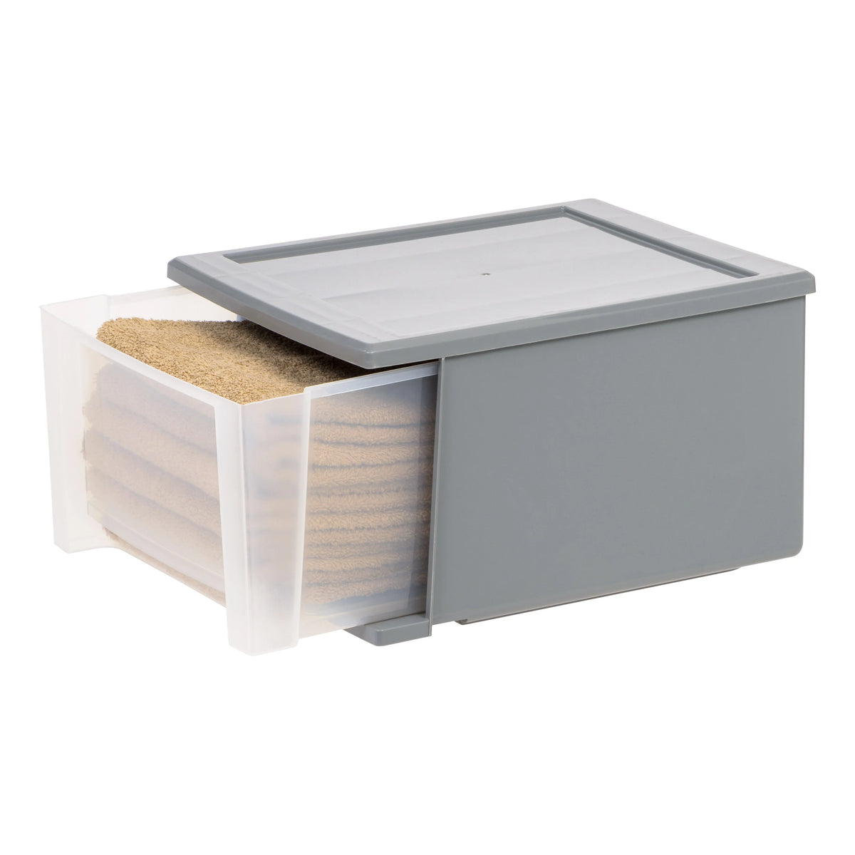 12" W Stackable Storage Drawer, Pack of 3