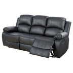 Ainehome Furniture 3 - Pieces Recliner Sectional Sofa Set, Reclining Living Room Sofa, Loveseat, Chair (Black, Living Room Set 3+2+1)