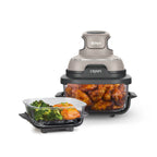 Ninja Crispi 4 - in - 1 Portable Glass Air Fryer Cooking System, 4 - Qt & 6 - Cup Containers, Cyberspace