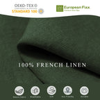 100% Pure Linen Duvet Cover with Button Closure and Corner Ties Soft & Breathable - Natural Full/Queen