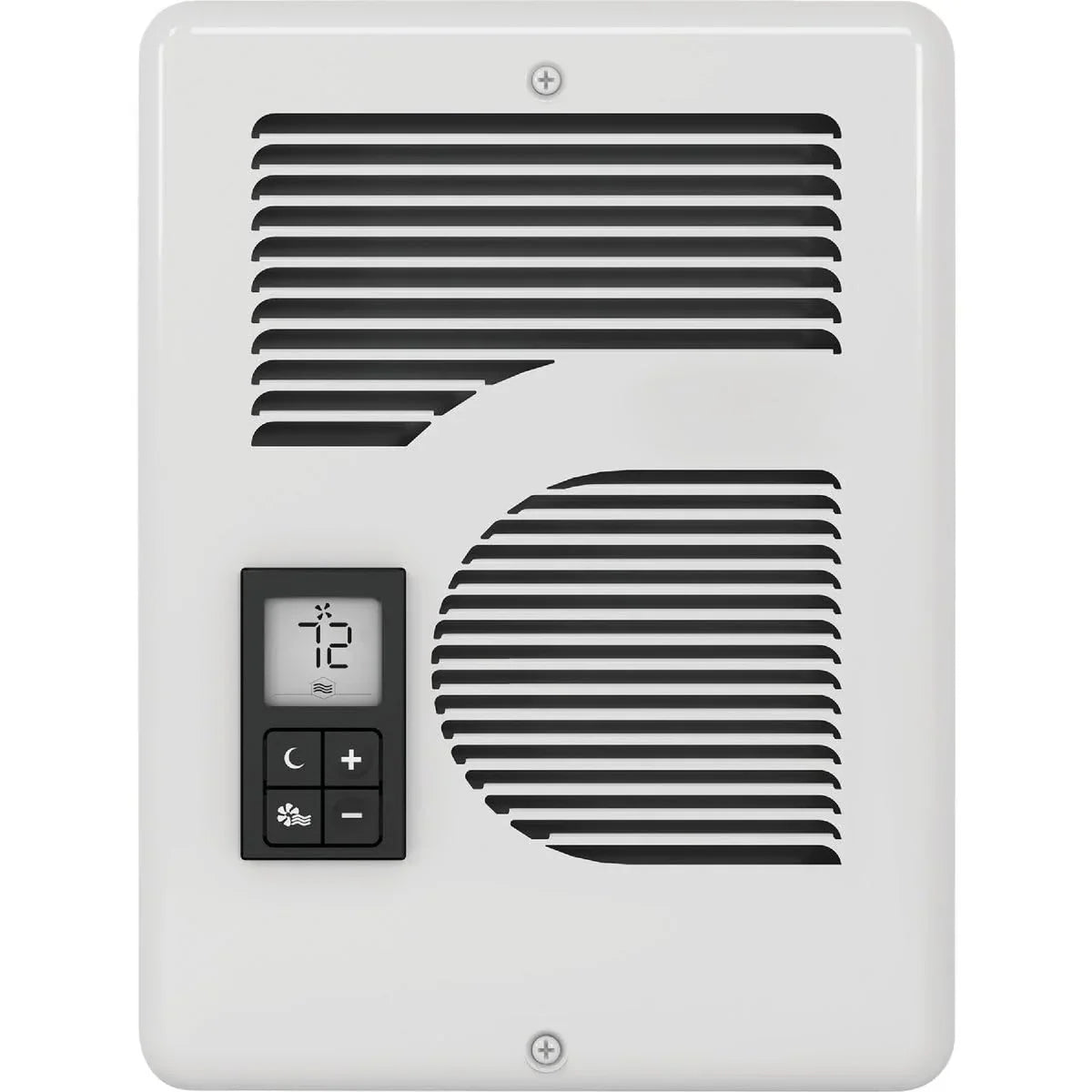 Energy Plus Wall Heater, Digital Thermostat, 240/208/120V, White