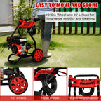 Pressure Washer Gas Powered, 3500PSI High Pressure Power Washer W/7.0HP Aluminum Pump, 210CC Powerful Engine, Maximum Spray 32.8FT, 4 Nozzles