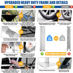 HOTEEL 10x15 Heavy Duty Canopy Tent ,Pop up Canopy for Parties Wedding,Commercial Easy up Gazebo with Roller Bag,UV 50+ &,White