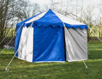 WEEKEND SALE Camping Tent Medieval Knight Harold square Blue- White Water proof Tent 3x3 M