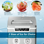 Costway Ice Maker Machine Countertop 26Lbs/24H Portable W/Scoop & Basket Silver