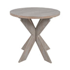 COZAYH Set of 2 Rustic Farmhouse End Tables with Storage Shelf - Vintage Grey French Country Accent Side Tables
