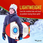 Flybar Kids 36' Rocket Foam Toboggan Snow Sled for Kids with Slick Bottom for Kids, Ages 6+