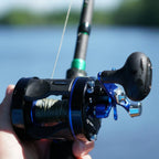 Piscifun Chaos XS Round Baitcasting Reel, Casting Reels | 4000 / RIGHT HAND / Blue