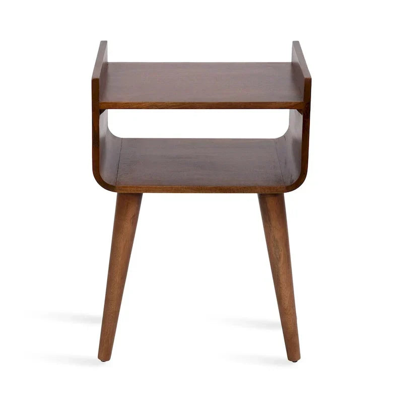 Kate and Laurel Quilby Wooden Side Table - 18 x 14 x 27 Inches