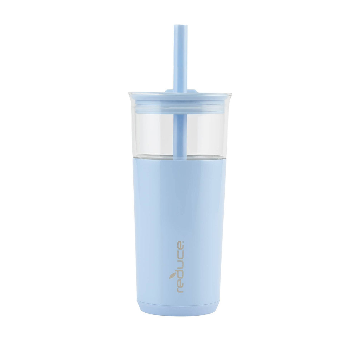 Reduce 20oz Aspen Vacuum Insulated Stainless Steel Glass Tumbler with Lid and Straw Glacier