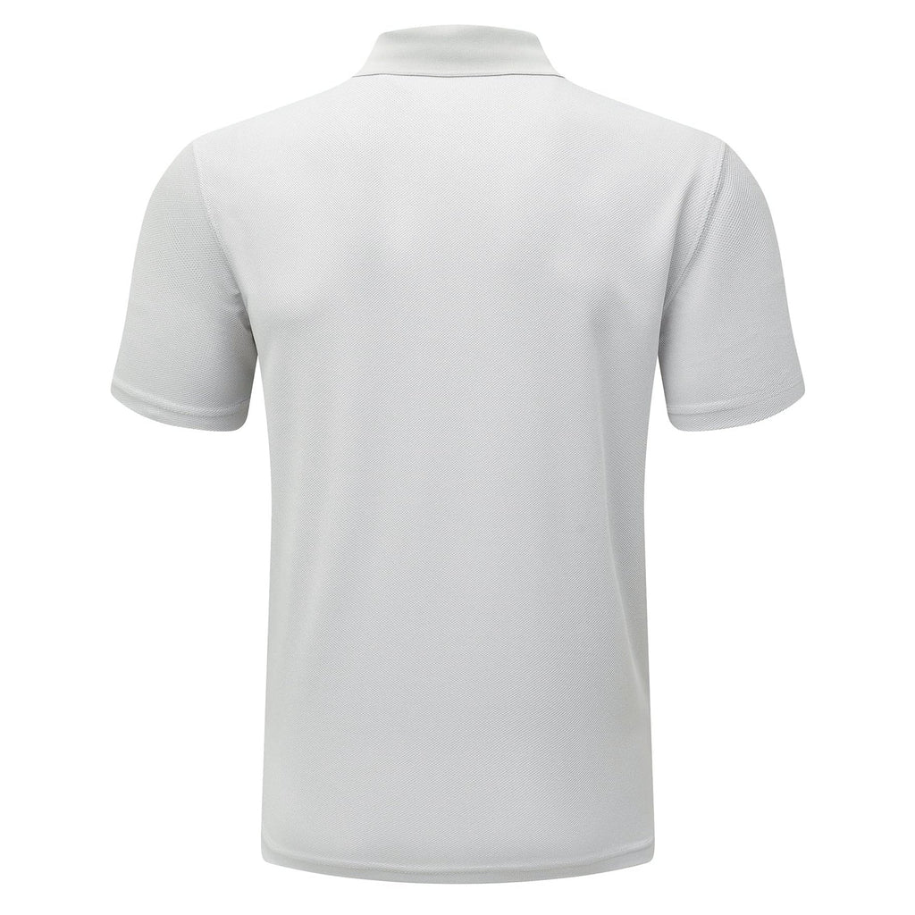 Men's Light Gray Short Sleeve Polo