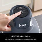 Ninja Crispi 4 - in - 1 Portable Glass Air Fryer Cooking System, 4 - Qt & 6 - Cup Containers, Cyberspace