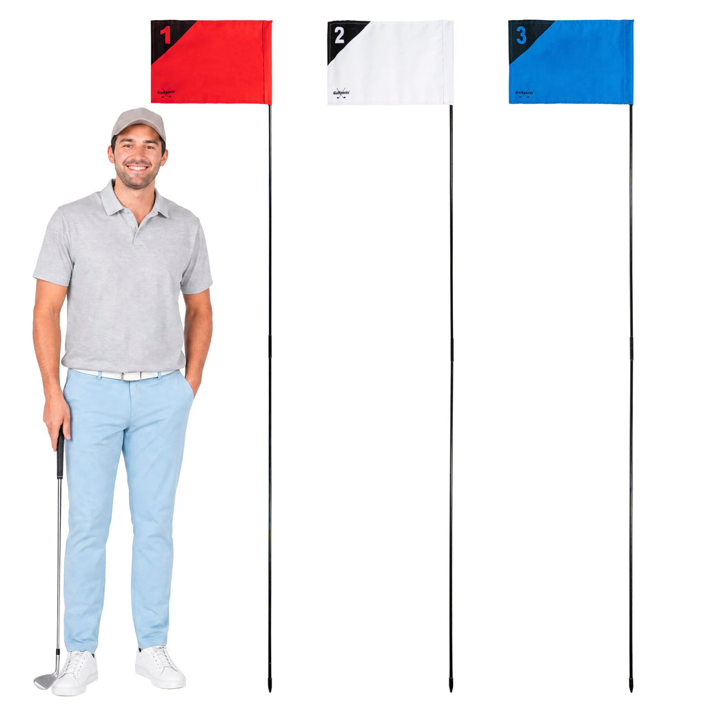 Golf Practice Flags, 3-pk