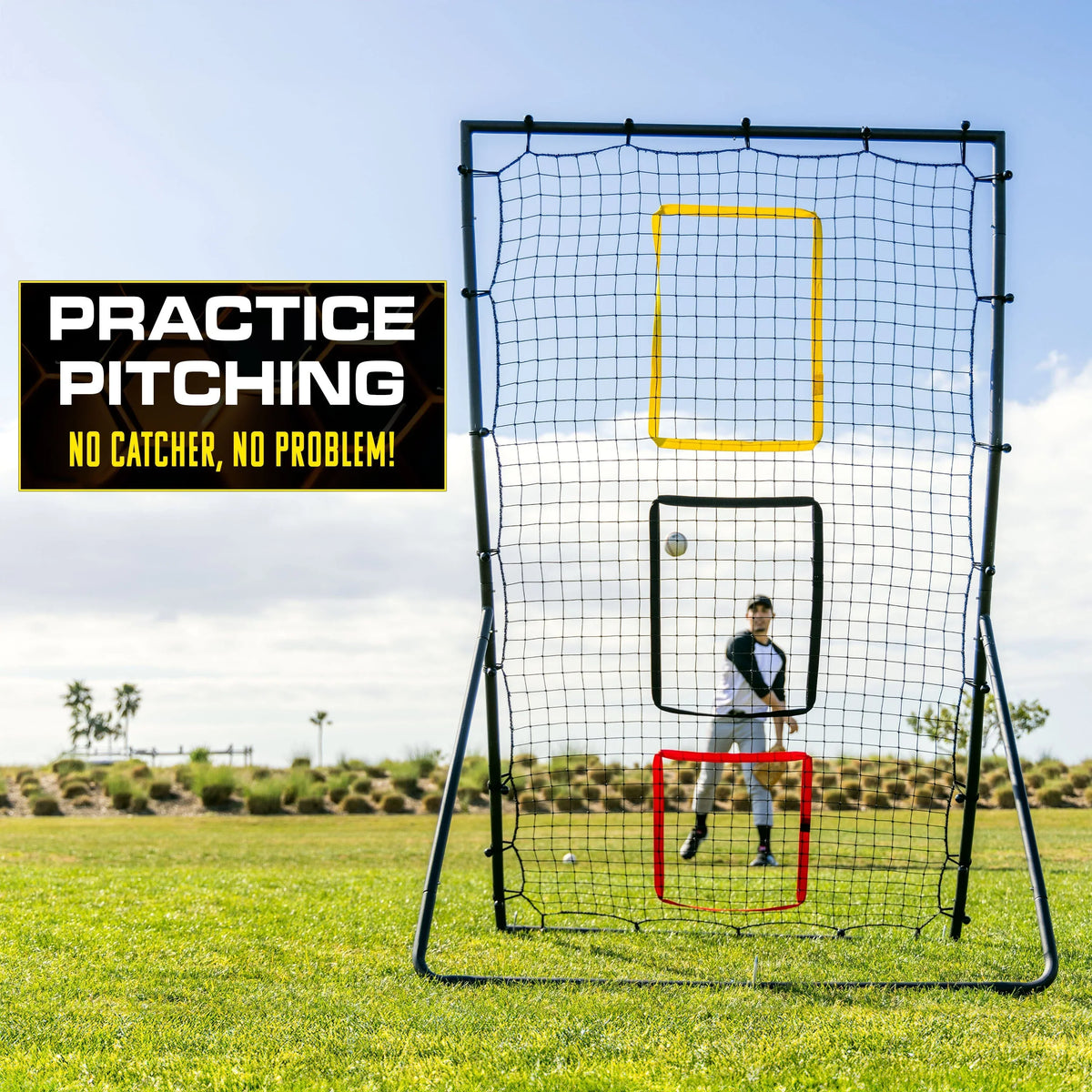 6' x 4' Baseball & Softball Pitching Rebounder Net
