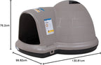 Petmate Indigo Dog House (Igloo Dog House. Made in USA with 90% Recycled Materials. All-Weather Protection Pet