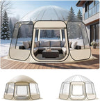 VEVOR Pop up Sports Tent, 8 Sizes Optional Clear Bubble Tent for 1-6 Person