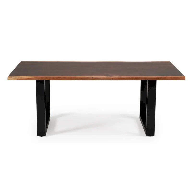 Modrest Taylor Contemporary Live Edge Wooden Dining Table