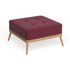 Christopher Knight Home Carson Lund Mid-Century Tufted Fabric Square Ottoman