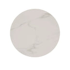iNSPIRE Q Modern Jurmala Glossy Sintered Stone Tables with Grey Metal Base